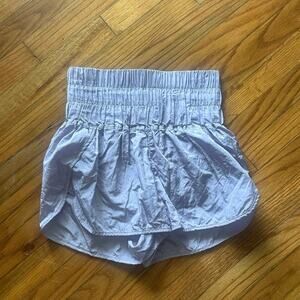 Sporty Chic FP Movement Way Home Shorts Lavender High-Rise XS